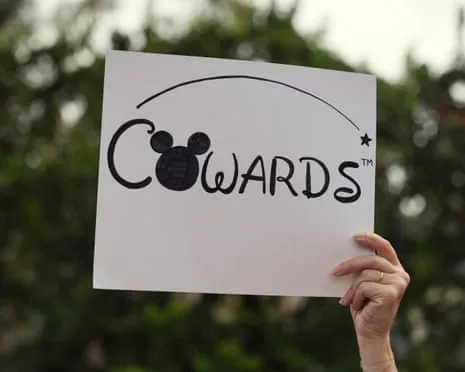 Scores Protest Near Mickey Mouse Company Headquarters Over ‘Authoritarian’ Kimmel Cancellation